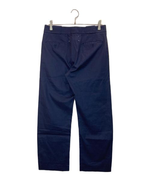 Maison Margiela（メゾンマルジェラ）Maison Margiela (メゾンマルジェラ) コットンストレートパンツ ネイビー サイズ:46の古着・服飾アイテム