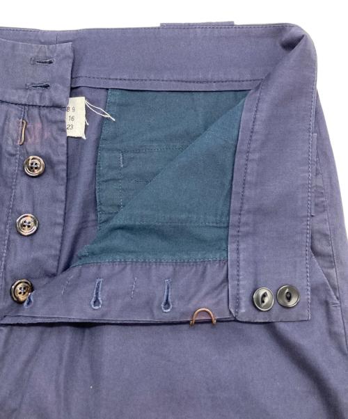 Maison Margiela（メゾンマルジェラ）Maison Margiela (メゾンマルジェラ) コットンストレートパンツ ネイビー サイズ:46の古着・服飾アイテム