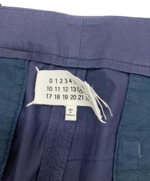 Maison Margiela（メゾンマルジェラ）Maison Margiela (メゾンマルジェラ) コットンストレートパンツ ネイビー サイズ:46の古着・服飾アイテム