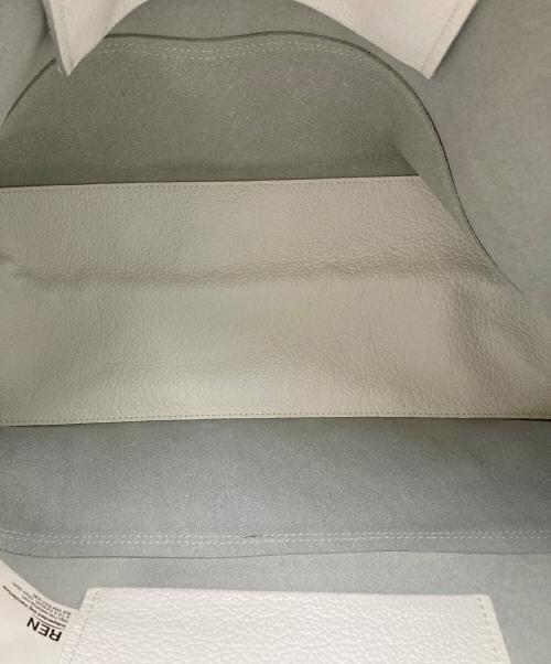 REN（レン）REN (レン) ワイドトート ホワイト サイズ:-の古着・服飾アイテム