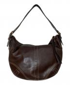 COACHコーチ）の古着「レザーワンショルダーバッグ」｜ブラウン