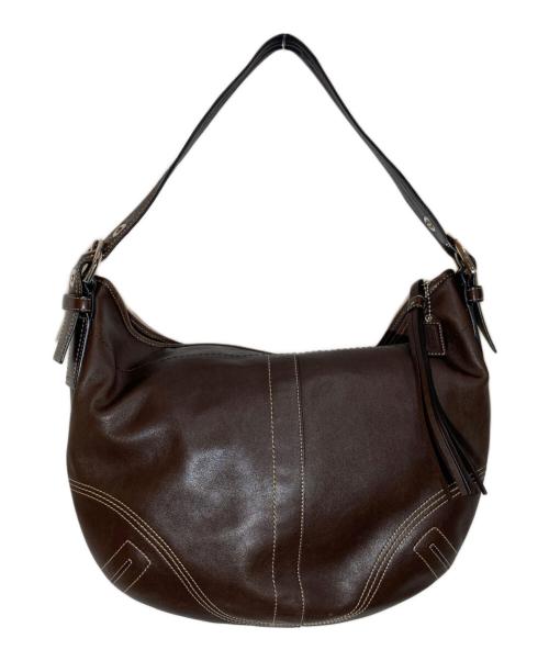 COACH（コーチ）COACH (コーチ) レザーワンショルダーバッグ ブラウン サイズ:-の古着・服飾アイテム