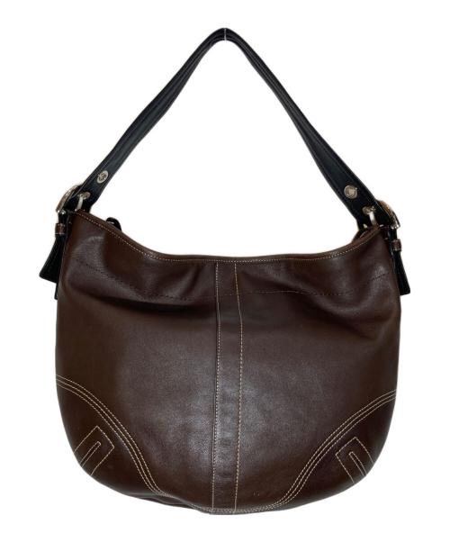 COACH（コーチ）COACH (コーチ) レザーワンショルダーバッグ ブラウン サイズ:-の古着・服飾アイテム