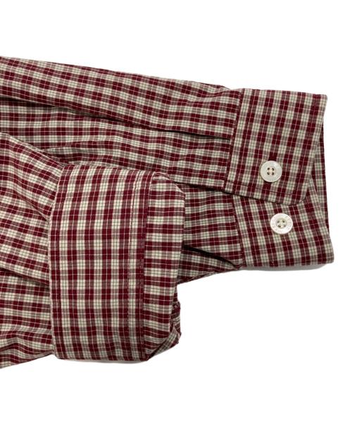 KEBOZ（ケボズ）KEBOZ (ケボズ) チェックブルゾン ボルドー×アイボリー サイズ:Mの古着・服飾アイテム