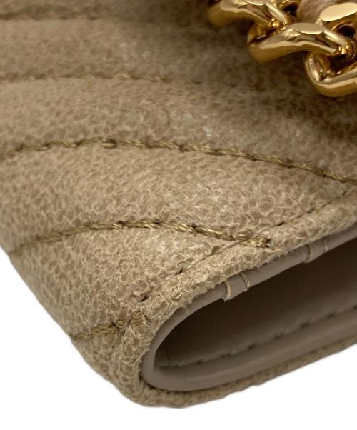 STELLA McCARTNEY（ステラマッカートニー）STELLA McCARTNEY (ステラマッカートニー) ファラベラ 三つ折り財布 ベージュ サイズ:-の古着・服飾アイテム