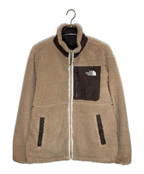 THE NORTH FACE（ザ ノース フェイス）THE NORTH FACE (ザ ノース フェイス) PLAY GREEN RVS FLEECE JACKET ベージュ×ブラウン サイズ:L100の古着・服飾アイテム