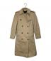 CELINE（セリーヌ）の古着「ダブルベルトトレンチコート」｜ベージュ