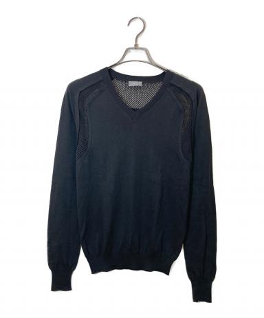 中古・古着通販】Dior Homme (ディオール オム) 切替メッシュニット