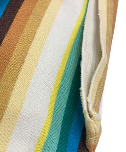 Saint Laurent Paris（サンローランパリ）Saint Laurent Paris (サンローランパリ) マルチボーダーTシャツ マルチカラー サイズ:XSの古着・服飾アイテム