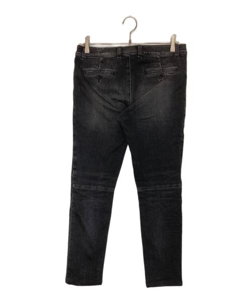 BALMAIN（バルマン）BALMAIN (バルマン) クラッシュ バイカーデニムパンツ ブラック サイズ:30の古着・服飾アイテム