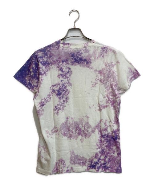 Saint Laurent Paris（サンローランパリ）Saint Laurent Paris (サンローランパリ) グラデーションTシャツ ホワイト×パープル サイズ:XSの古着・服飾アイテム