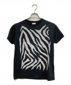 Saint Laurent Parisサンローランパリ）の古着「プリントTシャツ」｜ブラック×グレー