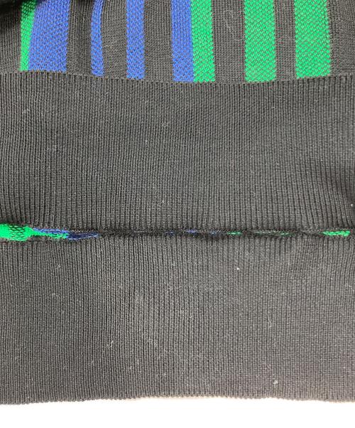 BALMAIN（バルマン）BALMAIN (バルマン) ストライプニット ブラック サイズ:Sの古着・服飾アイテム