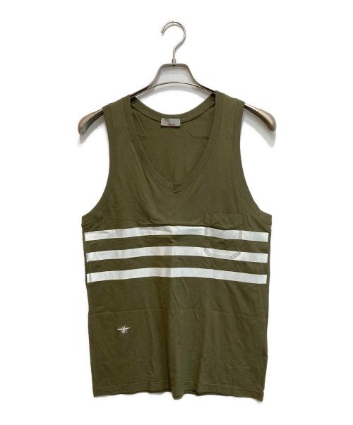 DIOR HOMME（ディオール オム）DIOR HOMME (ディオール オム) ノースリーブカットソー オリーブ サイズ:SIZE XSの古着・服飾アイテム