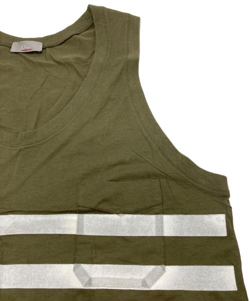 DIOR HOMME（ディオール オム）DIOR HOMME (ディオール オム) ノースリーブカットソー オリーブ サイズ:SIZE XSの古着・服飾アイテム