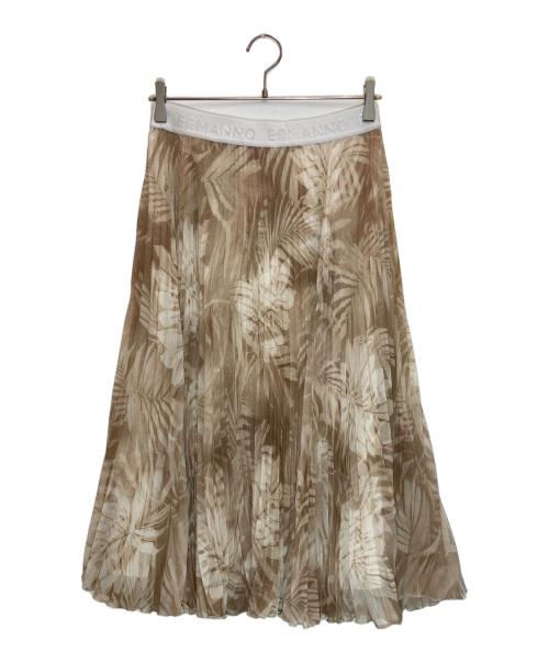 ERMANNO FIRENZE（エルマンニノフィレンツェ）ERMANNO FIRENZE (エルマンニノフィレンツェ) プリーツスカート ベージュ サイズ:-の古着・服飾アイテム