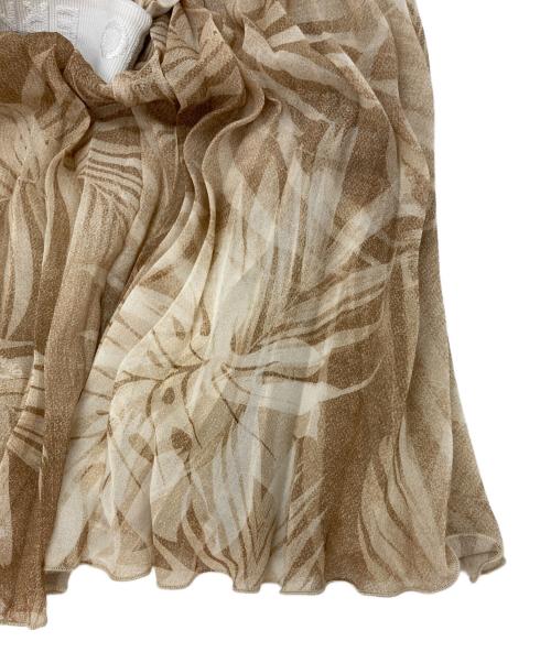 ERMANNO FIRENZE（エルマンニノフィレンツェ）ERMANNO FIRENZE (エルマンニノフィレンツェ) プリーツスカート ベージュ サイズ:-の古着・服飾アイテム