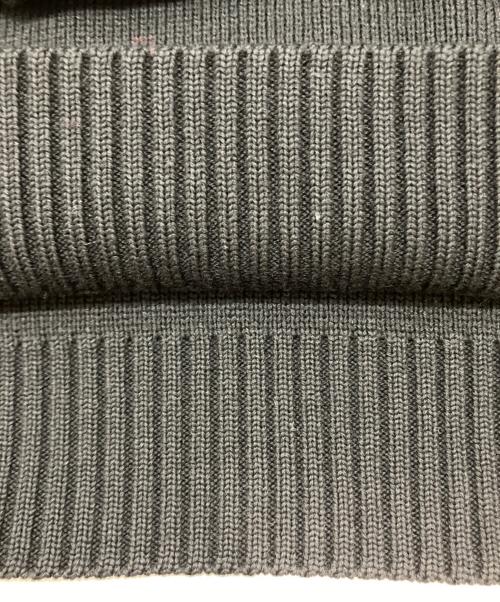 Saint Laurent Paris（サンローランパリ）Saint Laurent Paris (サンローランパリ) ハラコレオパードショルダーパッチセーター ブラック×ブラウン サイズ:Sの古着・服飾アイテム
