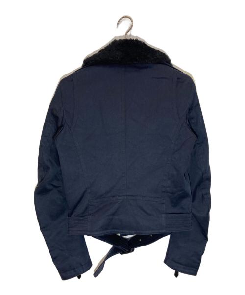 BURBERRY LONDON（バーバリーロンドン）BURBERRY LONDON (バーバリーロンドン) ダブルライダースジャケット ネイビー サイズ:44の古着・服飾アイテム