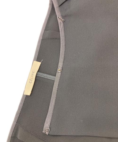 CELINE（セリーヌ）CELINE (セリーヌ) アシンメトリー ラップ スカート ブラック サイズ:SIZE 34の古着・服飾アイテム