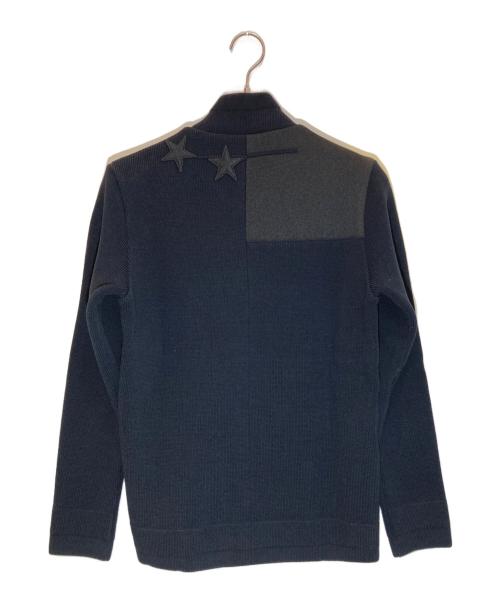 GIVENCHY（ジバンシィ）GIVENCHY (ジバンシィ) スターパッチニットジャケット ブラック サイズ:-の古着・服飾アイテム