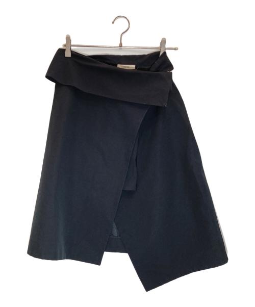 CELINE（セリーヌ）CELINE (セリーヌ) ラップスカート ブラック サイズ:SIZE 34の古着・服飾アイテム
