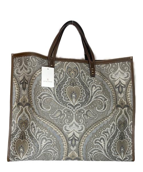 A VACATION（ア ヴァケーション）A VACATION (ア ヴァケーション) TANKペイズリー柄ジャガードトートバッグ グレー サイズ:-の古着・服飾アイテム