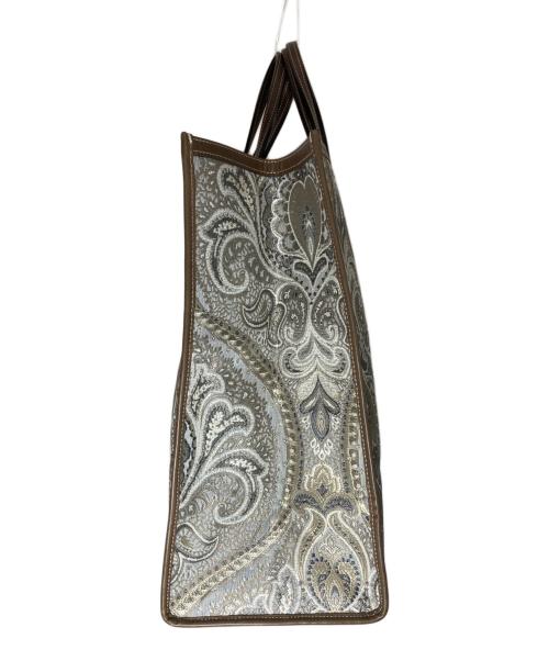 A VACATION（ア ヴァケーション）A VACATION (ア ヴァケーション) TANKペイズリー柄ジャガードトートバッグ グレー サイズ:-の古着・服飾アイテム