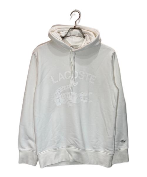 LACOSTE（ラコステ）LACOSTE (ラコステ) Pullover Hoodie ホワイト サイズ:SIZE 003の古着・服飾アイテム