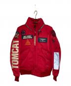 AVIREXアヴィレックス）の古着「CUSTOM CWU TOP GUN」｜レッド