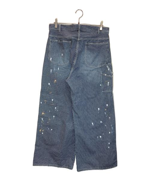 JOURNAL STANDARD（ジャーナルスタンダード）JOURNAL STANDARD (ジャーナルスタンダード) ヒッコリー バギー ワーク パンツ インディゴ×ホワイト サイズ:Lの古着・服飾アイテム