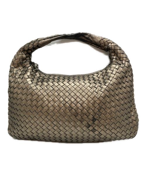 BOTTEGA VENETA（ボッテガベネタ）BOTTEGA VENETA (ボッテガベネタ) イントレチャートワンショルダーバッグ ゴールド サイズ:-の古着・服飾アイテム