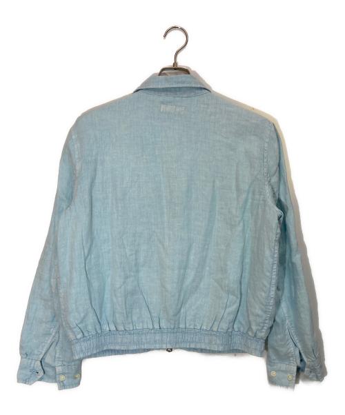 POLO RALPH LAUREN（ポロ・ラルフローレン）POLO RALPH LAUREN (ポロ・ラルフローレン) リネン ウィンドブレーカー ブルー サイズ:Ⅿの古着・服飾アイテム