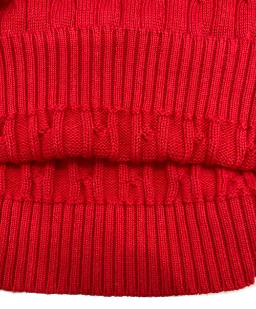 POLO RALPH LAUREN（ポロ・ラルフローレン）POLO RALPH LAUREN (ポロ・ラルフローレン) S/Sケーブルニット レッド サイズ:Lの古着・服飾アイテム