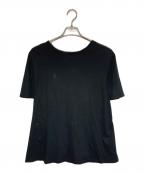 BLUE LABEL CRESTBRIDGEブルーレーベルクレストブリッジ）の古着「後ろチェック切替えカットソー」｜ブラック