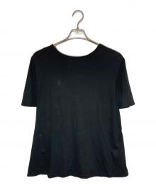 BLUE LABEL CRESTBRIDGE（ブルーレーベルクレストブリッジ）の古着「後ろチェック切替えカットソー」｜ブラック
