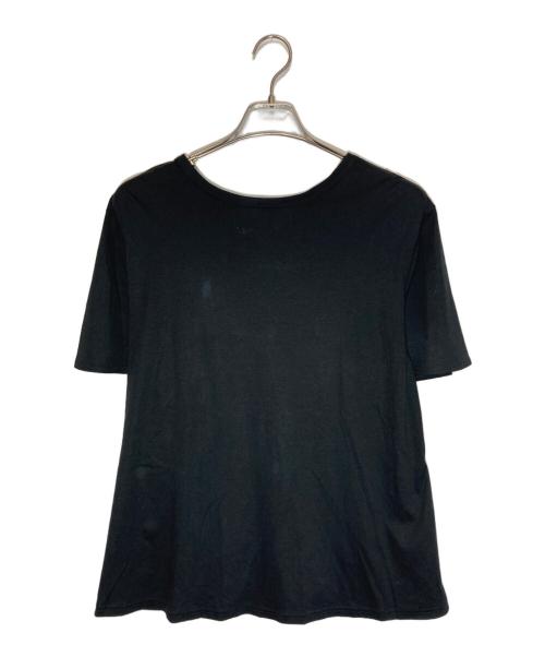 BLUE LABEL CRESTBRIDGE（ブルーレーベルクレストブリッジ）BLUE LABEL CRESTBRIDGE (ブルーレーベルクレストブリッジ) 後ろチェック切替えカットソー ブラック サイズ:38の古着・服飾アイテム