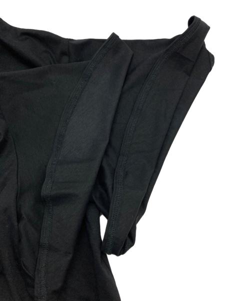 BLUE LABEL CRESTBRIDGE（ブルーレーベルクレストブリッジ）BLUE LABEL CRESTBRIDGE (ブルーレーベルクレストブリッジ) 後ろチェック切替えカットソー ブラック サイズ:38の古着・服飾アイテム