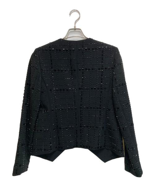 MICHAEL KORS（マイケル・コース）MICHAEL KORS (マイケル・コース) ノーカラージャケット ブラック サイズ:8の古着・服飾アイテム