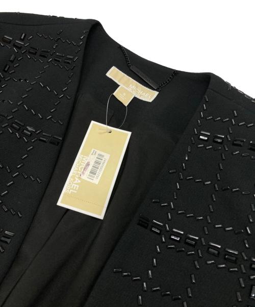 MICHAEL KORS（マイケル・コース）MICHAEL KORS (マイケル・コース) ノーカラージャケット ブラック サイズ:8の古着・服飾アイテム