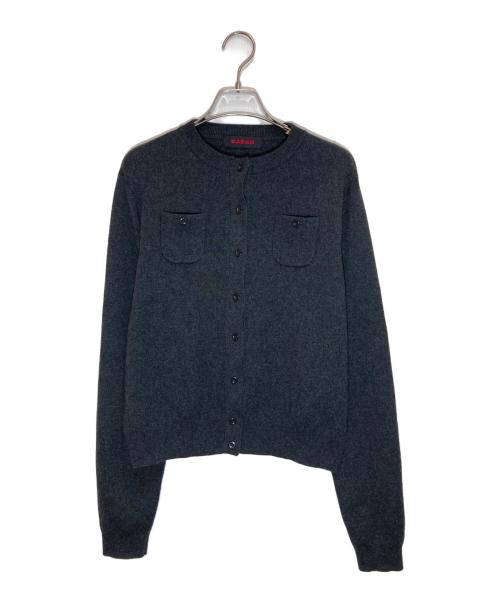 CABAN（キャバン）CABAN (キャバン) コットンカシミヤ クルーネックカーディガン グレー サイズ:Sの古着・服飾アイテム