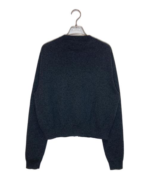 CABAN（キャバン）CABAN (キャバン) コットンカシミヤ クルーネックカーディガン グレー サイズ:Sの古着・服飾アイテム