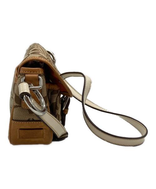 COACH（コーチ）COACH (コーチ) シグネチャーショルダーバッグ ベージュ サイズ:-の古着・服飾アイテム