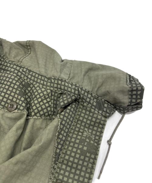 US ARMY（ユーエスアーミー）US ARMY (ユーエスアーミー) night desert camo fishtail hoodie オリーブ サイズ:-の古着・服飾アイテム