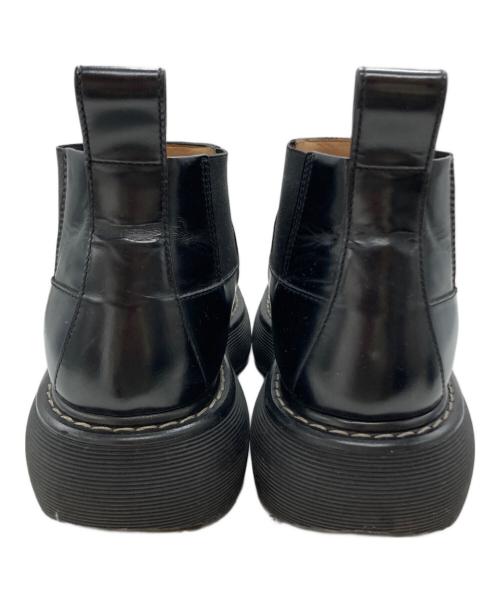 BOTTEGA VENETA（ボッテガベネタ）BOTTEGA VENETA (ボッテガベネタ) ラグ チェルシーアンクルブーツ ブラック サイズ:SIZE 42(約27cm)の古着・服飾アイテム