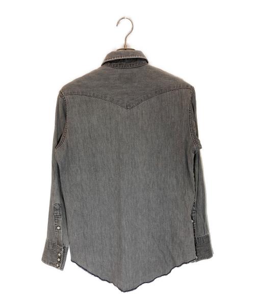 Wrangler（ラングラー）Wrangler (ラングラー) ウエスタンデニムシャツ グレー サイズ:SIZE 15 1/2の古着・服飾アイテム
