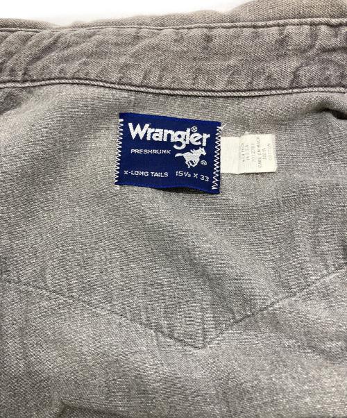 Wrangler（ラングラー）Wrangler (ラングラー) ウエスタンデニムシャツ グレー サイズ:SIZE 15 1/2の古着・服飾アイテム