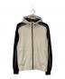 ZEGNA（ゼニア）の古着「Viscose Blend Padded Zip Hoodie」｜ブラック×ベージュ