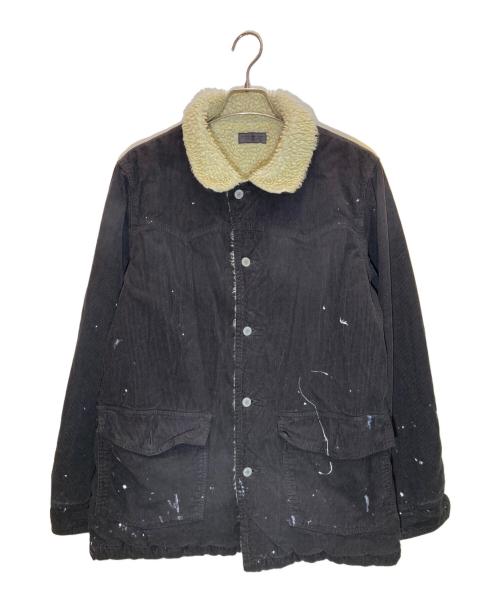 Ron Herman（ロンハーマン）Ron Herman (ロンハーマン) コーデュロイワークジャケット ブラック サイズ:Lの古着・服飾アイテム