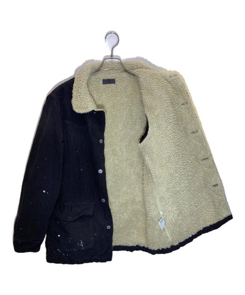 Ron Herman（ロンハーマン）Ron Herman (ロンハーマン) コーデュロイワークジャケット ブラック サイズ:Lの古着・服飾アイテム